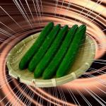 キュウリのチョコフォンデュ