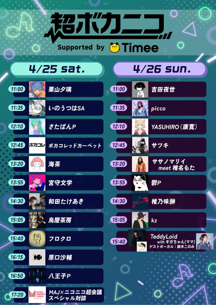 超ボカニコ 2026 supported by タイミー (Club) - Vocaloid Database
